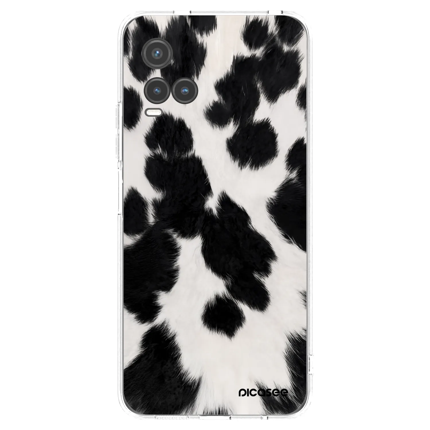 Picasee silikonski prozorni ovitek za Vivo Y33s - Black Moo