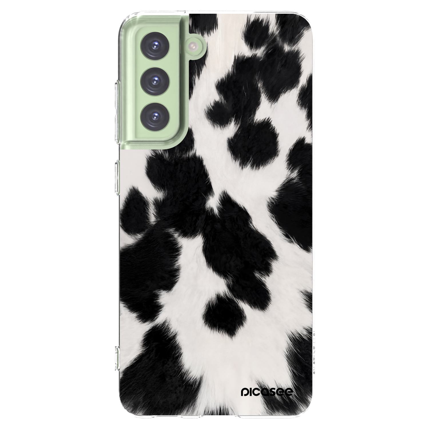 Picasee silikonski prozorni ovitek za Samsung Galaxy S21 FE 5G - Black Moo