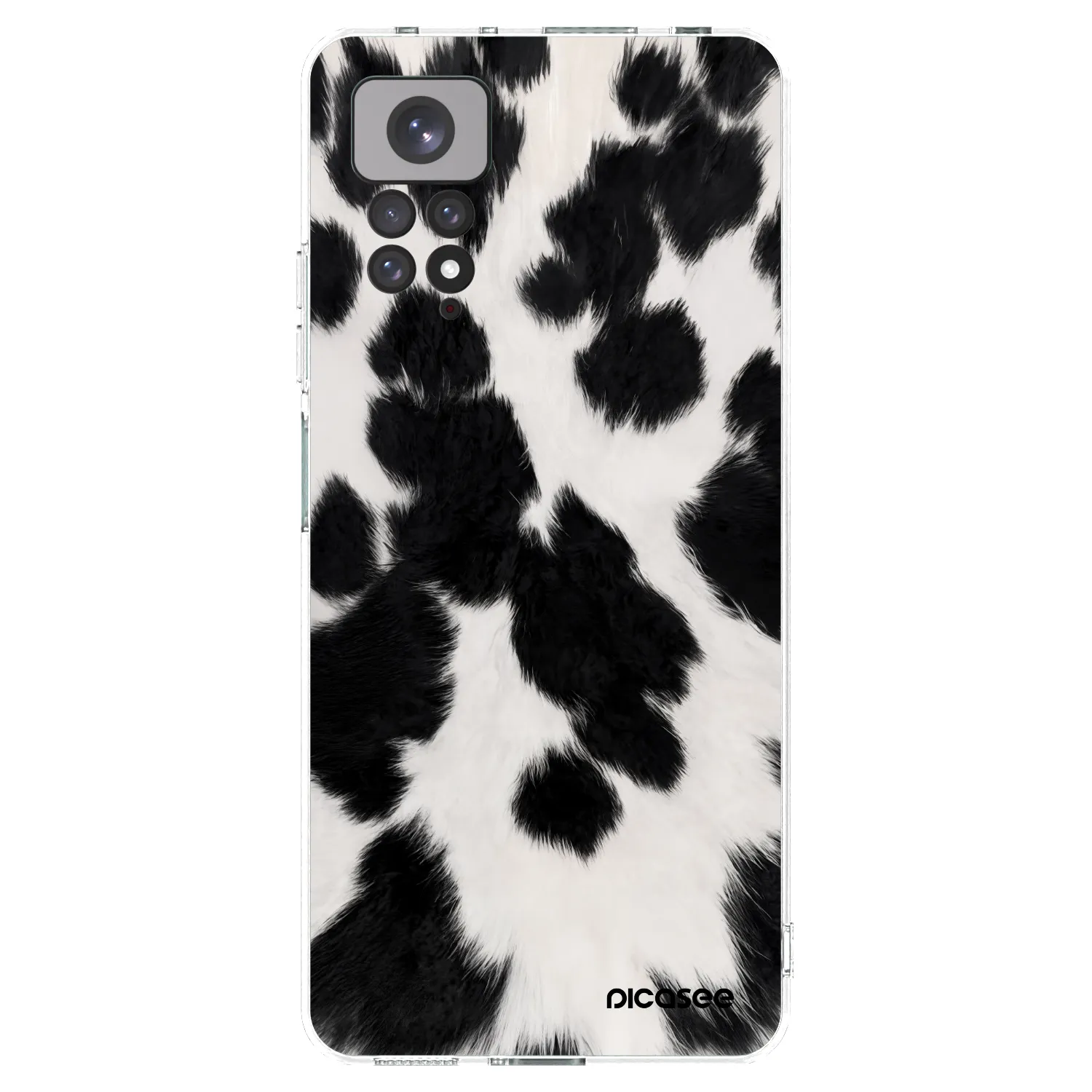 Picasee silikonski prozorni ovitek za Xiaomi Redmi Note 11 - Black Moo