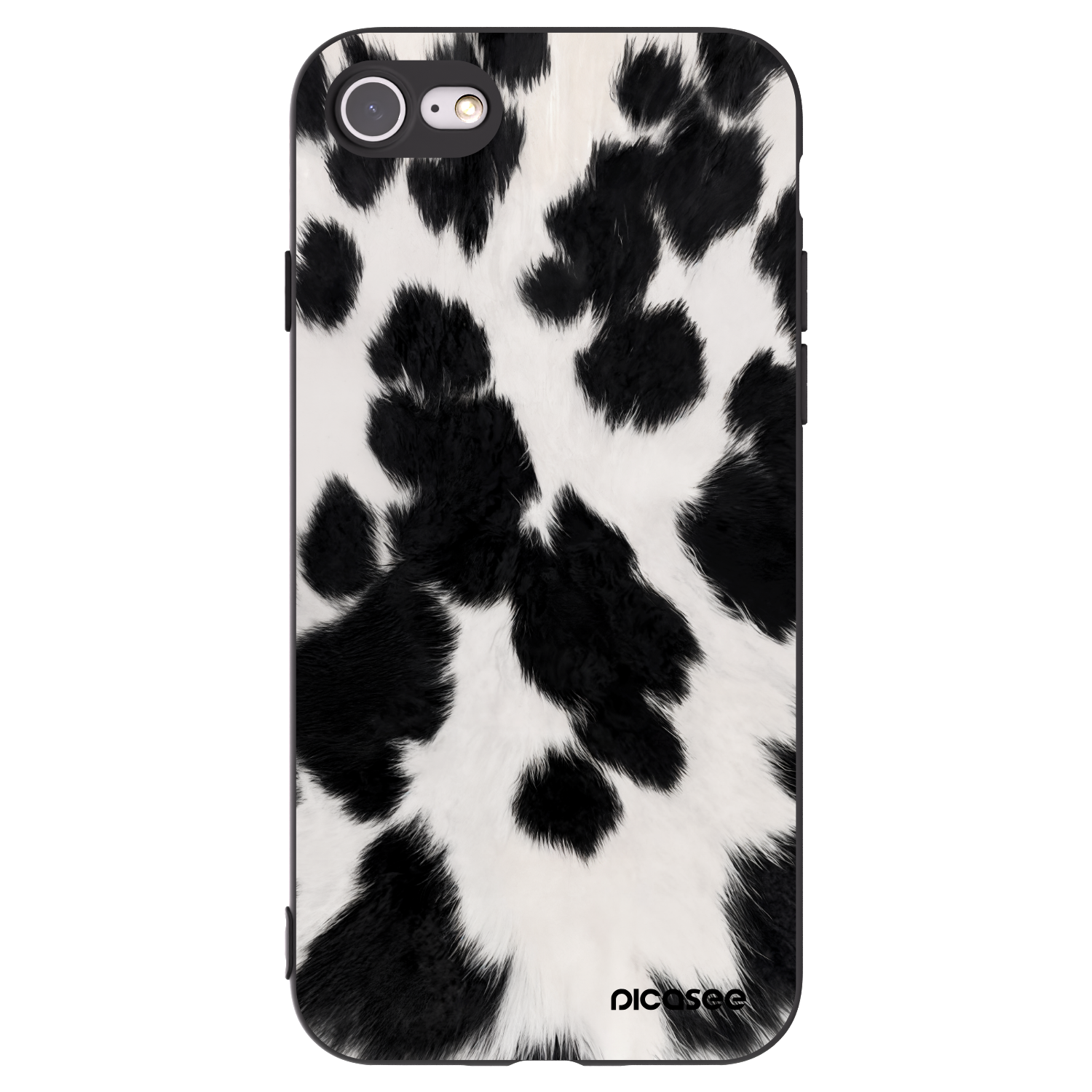 Picasee silikonski črni ovitek za Apple iPhone SE 2022 - Black Moo