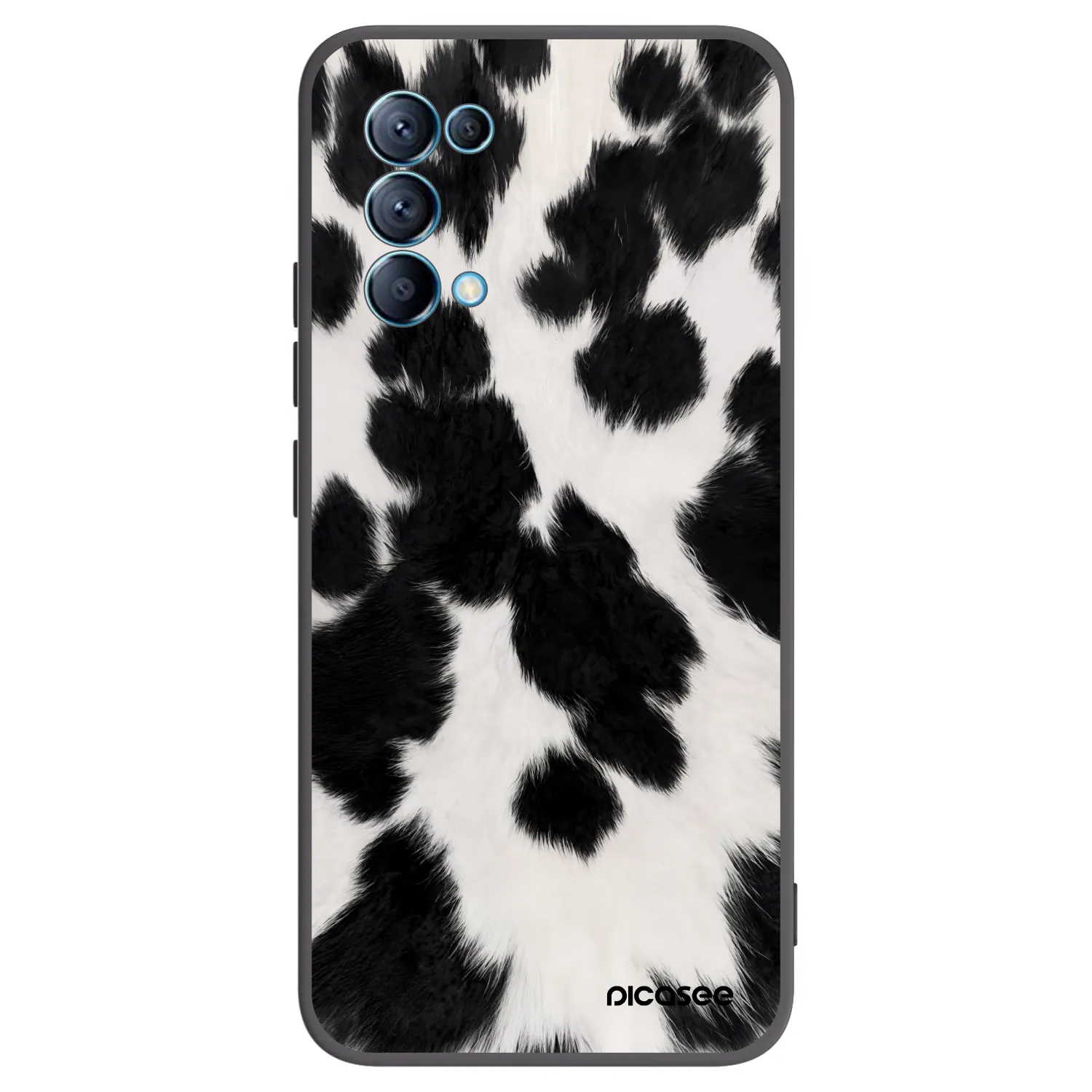 Picasee silikonski črni ovitek za OPPO Reno 5 5G - Black Moo