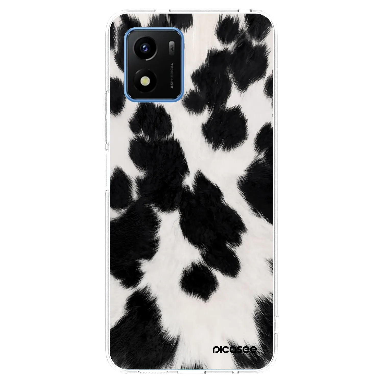 Picasee silikonski prozorni ovitek za Vivo Y01 - Black Moo