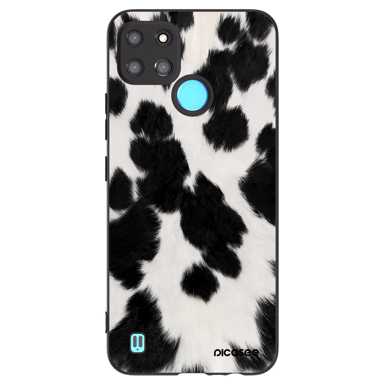 Picasee silikonski črni ovitek za Realme C21Y - Black Moo