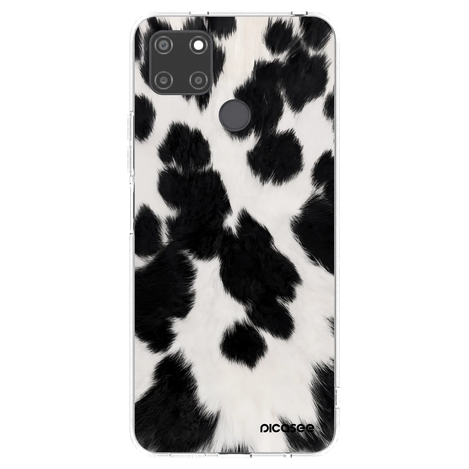 Picasee silikonski prozorni ovitek za Realme C21Y - Black Moo