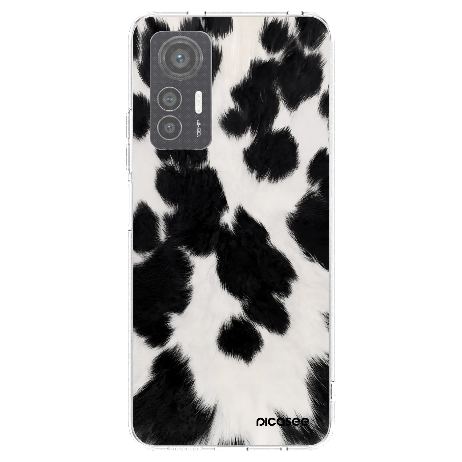 Picasee silikonski prozorni ovitek za Xiaomi 12 Lite - Black Moo