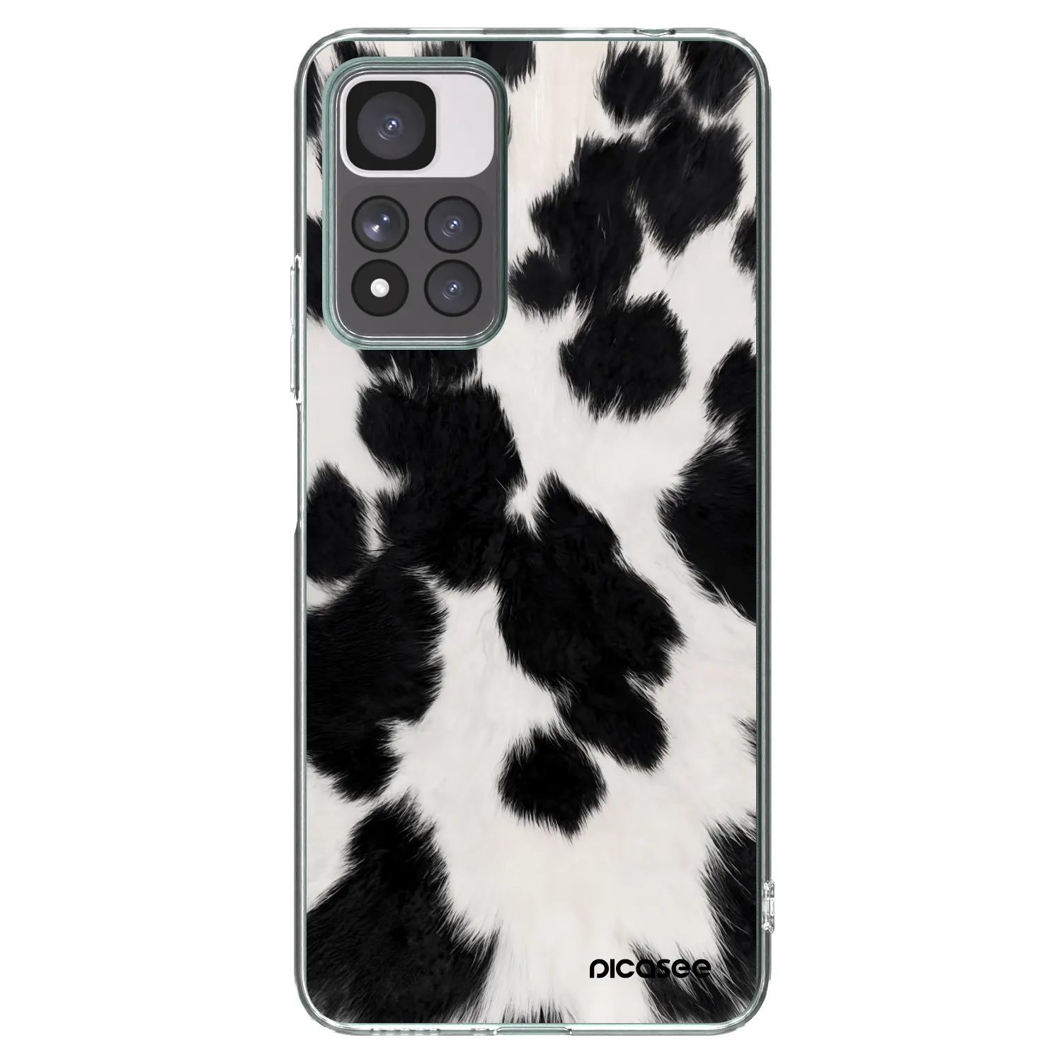 Picasee silikonski prozorni ovitek za Xiaomi Redmi Note 11 Pro+ 5G - Black Moo