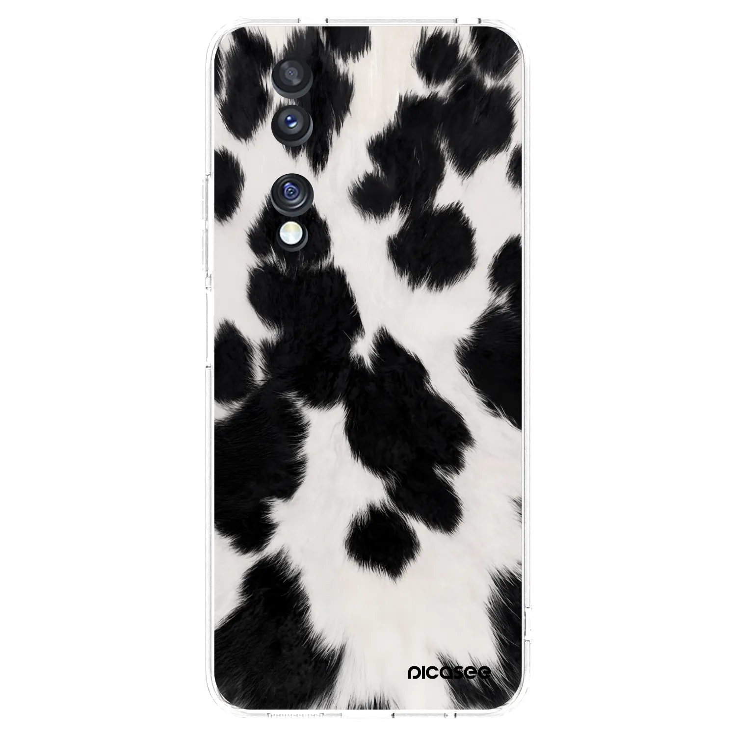 Picasee silikonski prozorni ovitek za Honor 70 - Black Moo
