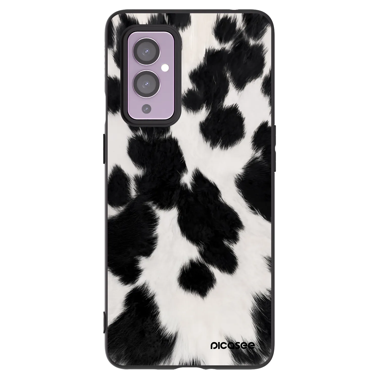 Picasee silikonski črni ovitek za OnePlus 9 - Black Moo