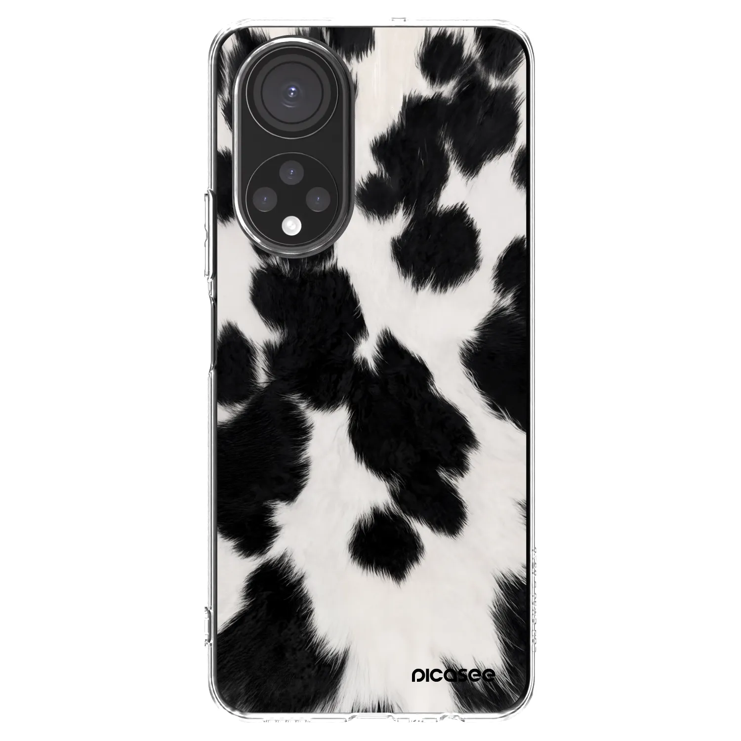 Picasee silikonski prozorni ovitek za Honor X7 - Black Moo