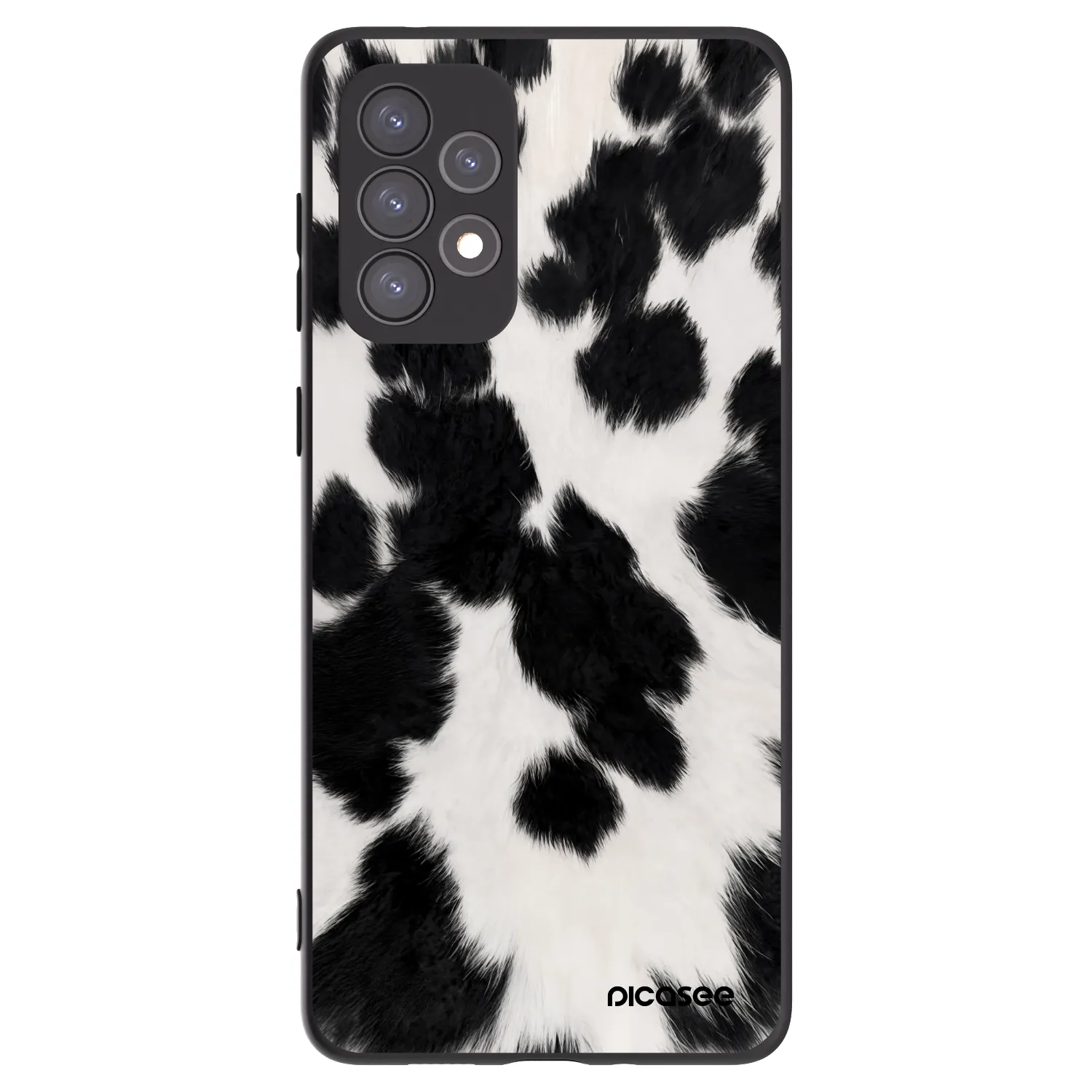 Picasee silikonski črni ovitek za Samsung Galaxy A73 5G - Black Moo