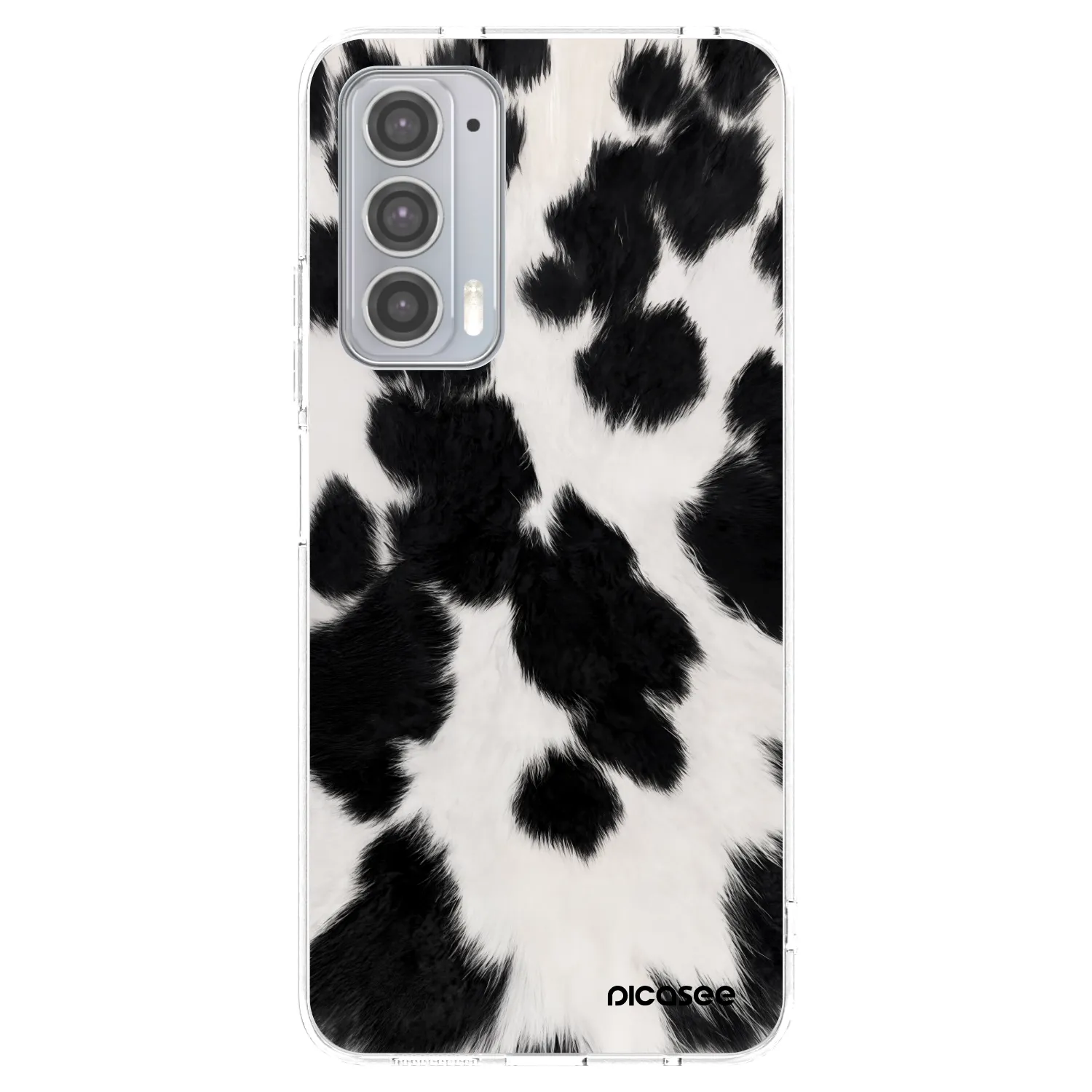 Picasee silikonski prozorni ovitek za Motorola Edge 20 - Black Moo