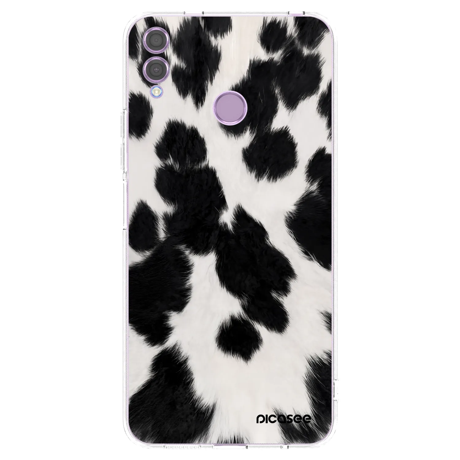Picasee silikonski prozorni ovitek za Honor 8X - Black Moo