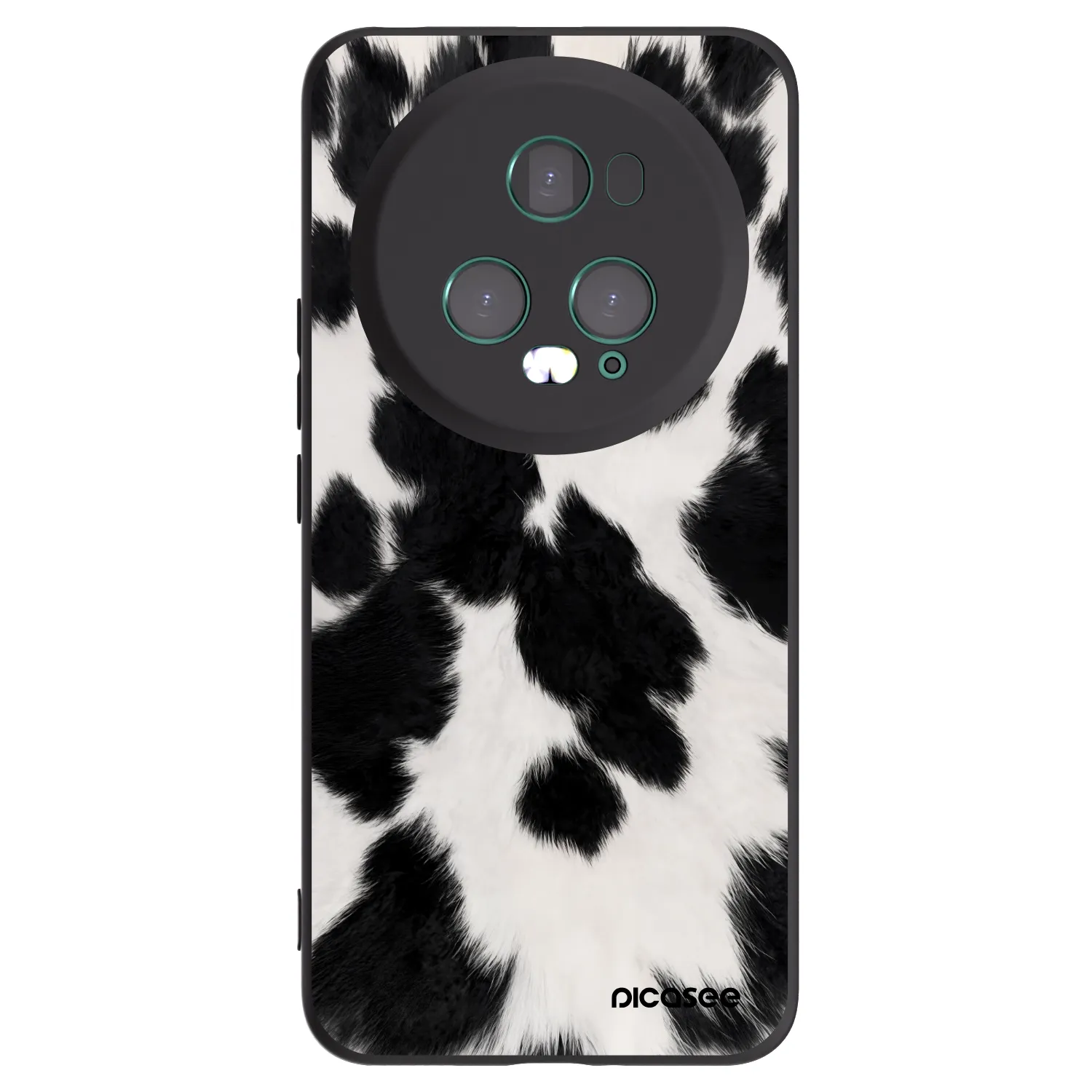 Picasee silikonski črni ovitek za Honor Magic5 Pro - Black Moo