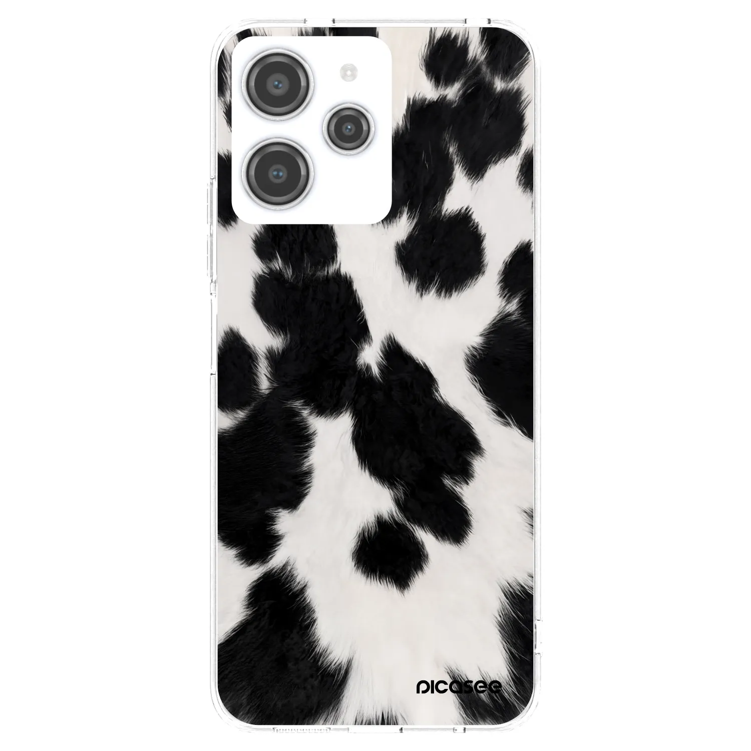 Picasee silikonski prozorni ovitek za Xiaomi Redmi 12 4G - Black Moo