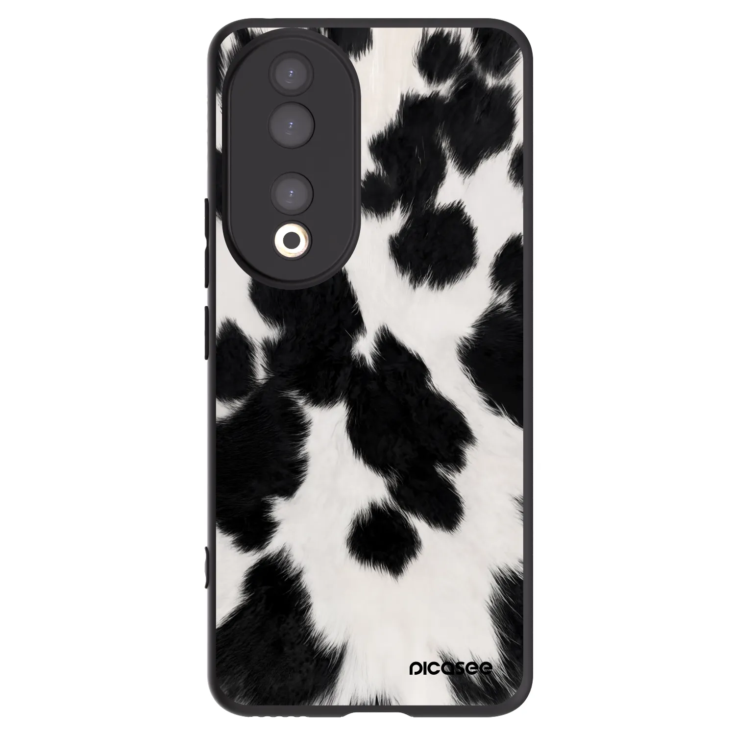 Picasee silikonski črni ovitek za Honor 90 5G - Black Moo