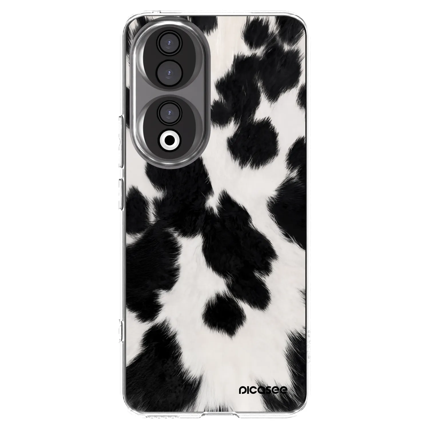 Picasee silikonski prozorni ovitek za Honor 90 5G - Black Moo