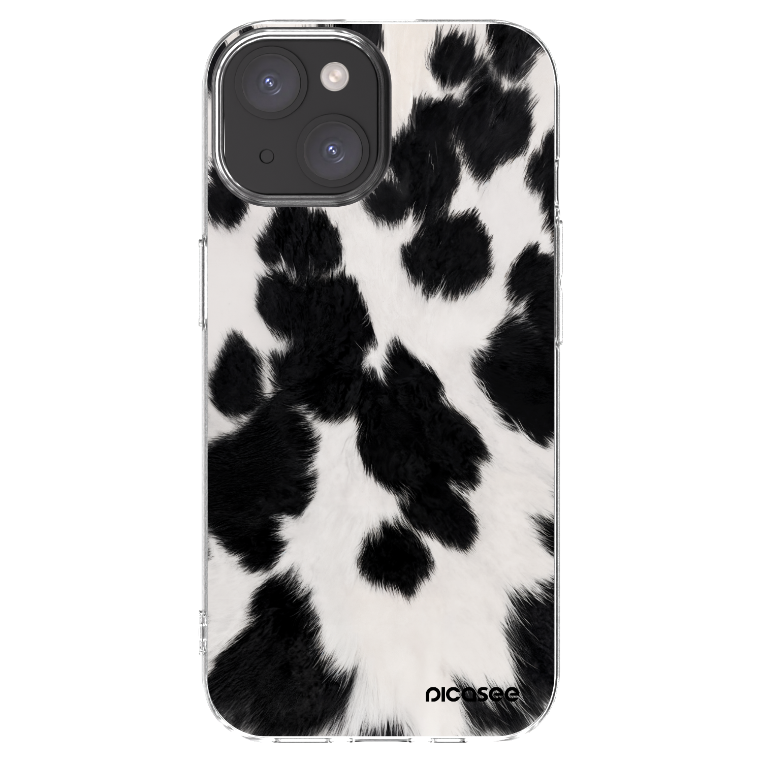 Picasee silikonski prozorni ovitek za Apple iPhone 15 - Black Moo