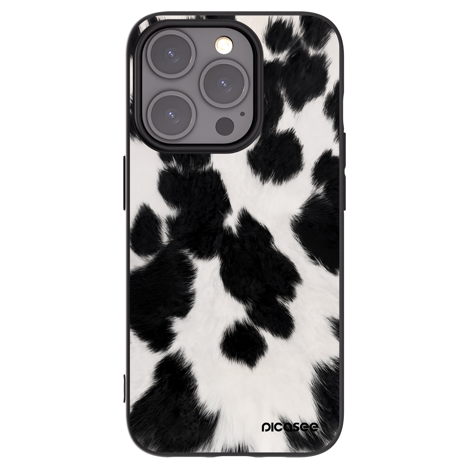 Picasee silikonski črni ovitek za Apple iPhone 15 Pro - Black Moo