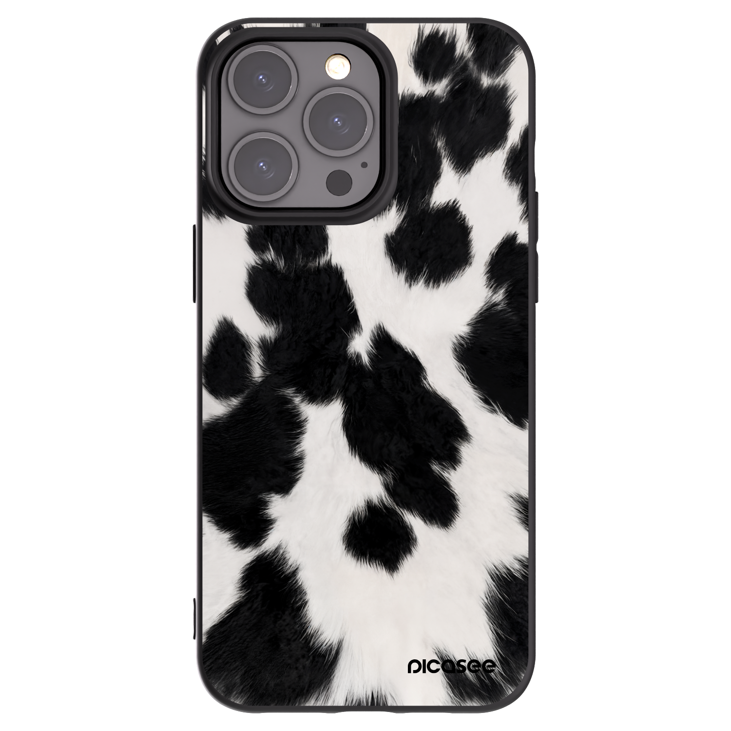 Picasee silikonski črni ovitek za Apple iPhone 15 Pro Max - Black Moo
