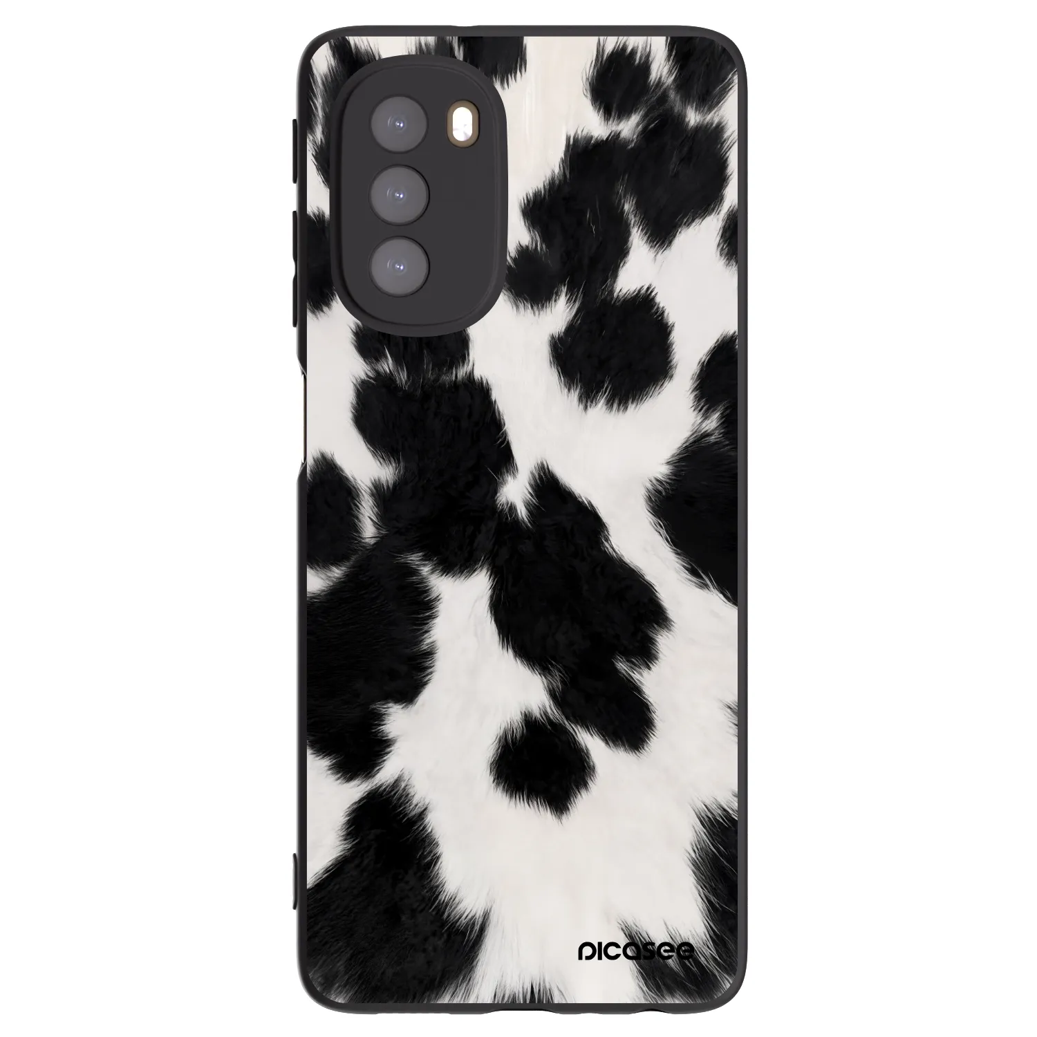 Picasee silikonski črni ovitek za Motorola Moto G51 - Black Moo