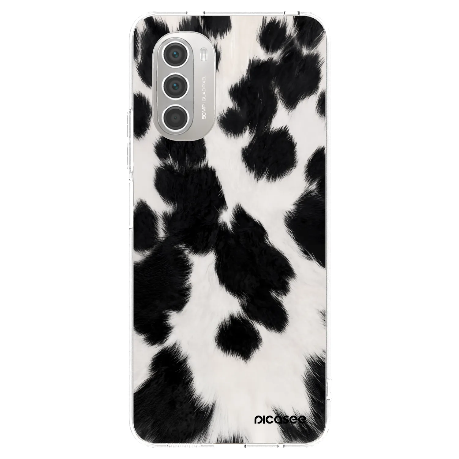 Picasee silikonski prozorni ovitek za Motorola Moto G51 - Black Moo