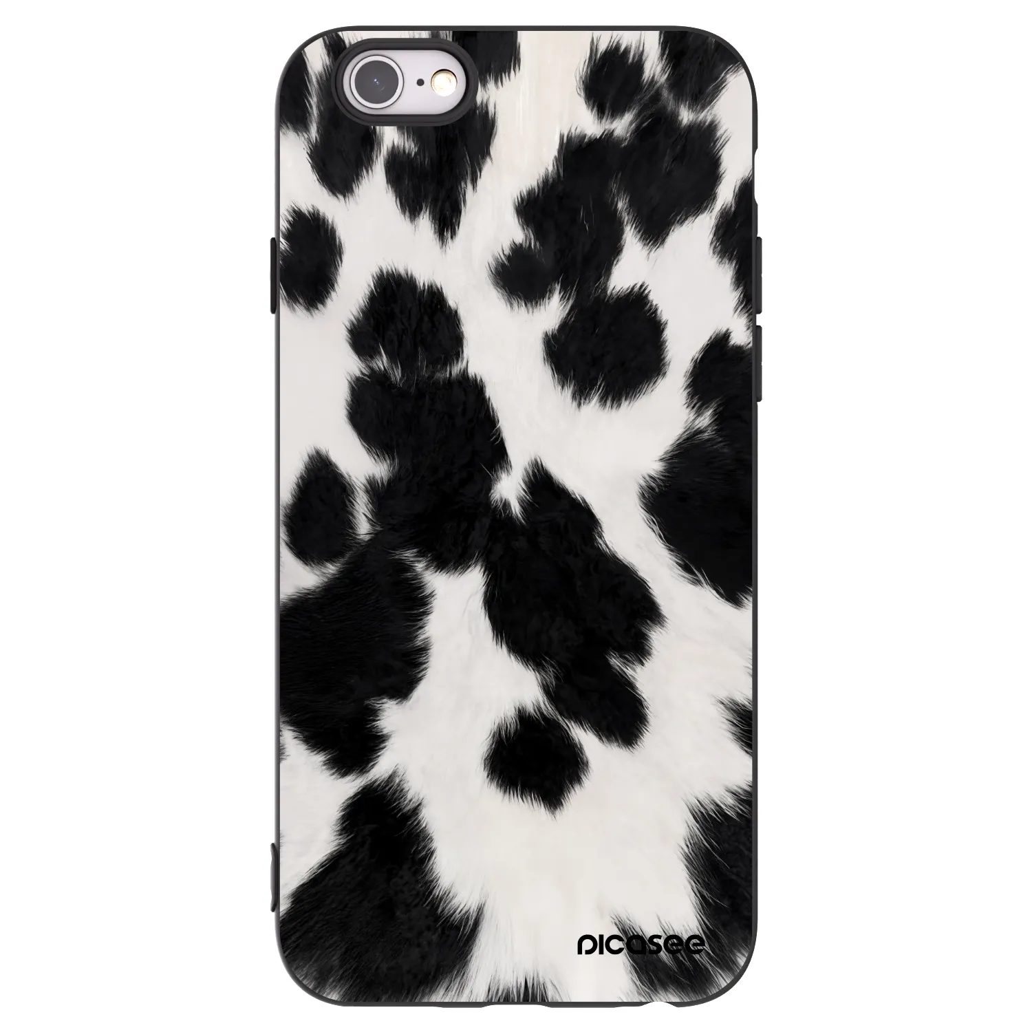 Picasee silikonski črni ovitek za Apple iPhone 6/6S - Black Moo