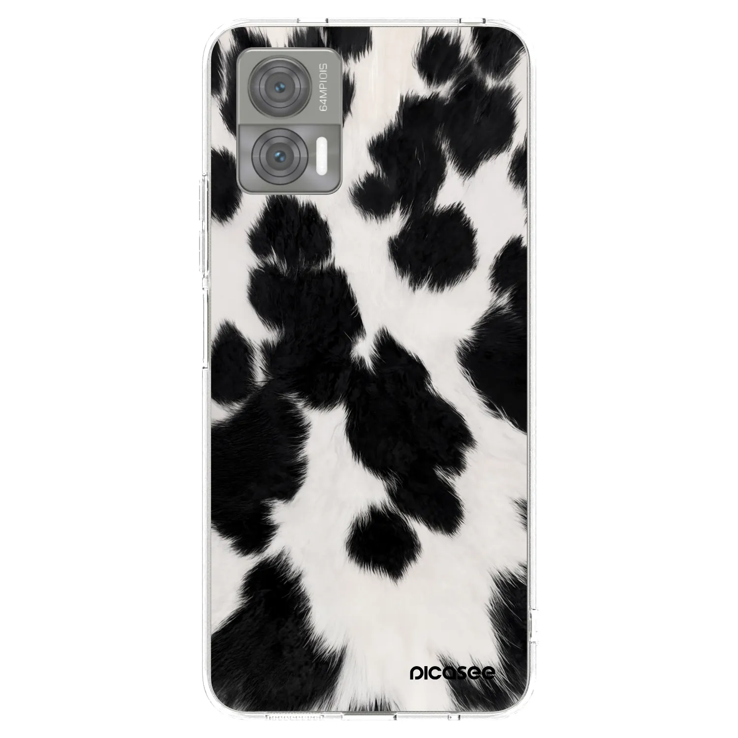 Picasee silikonski prozorni ovitek za Motorola Edge 30 Neo - Black Moo