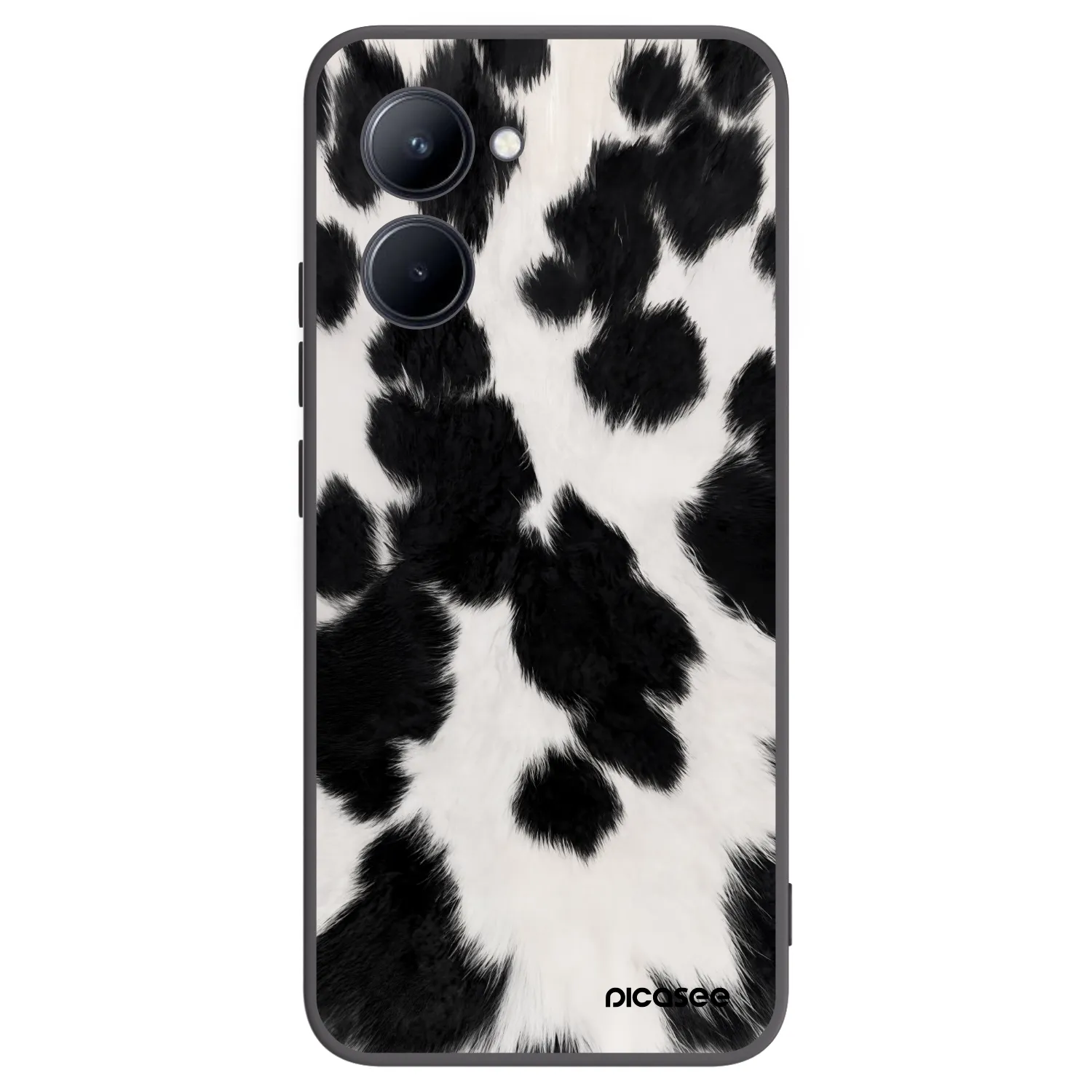 Picasee silikonski črni ovitek za Realme C33 (2023) - Black Moo