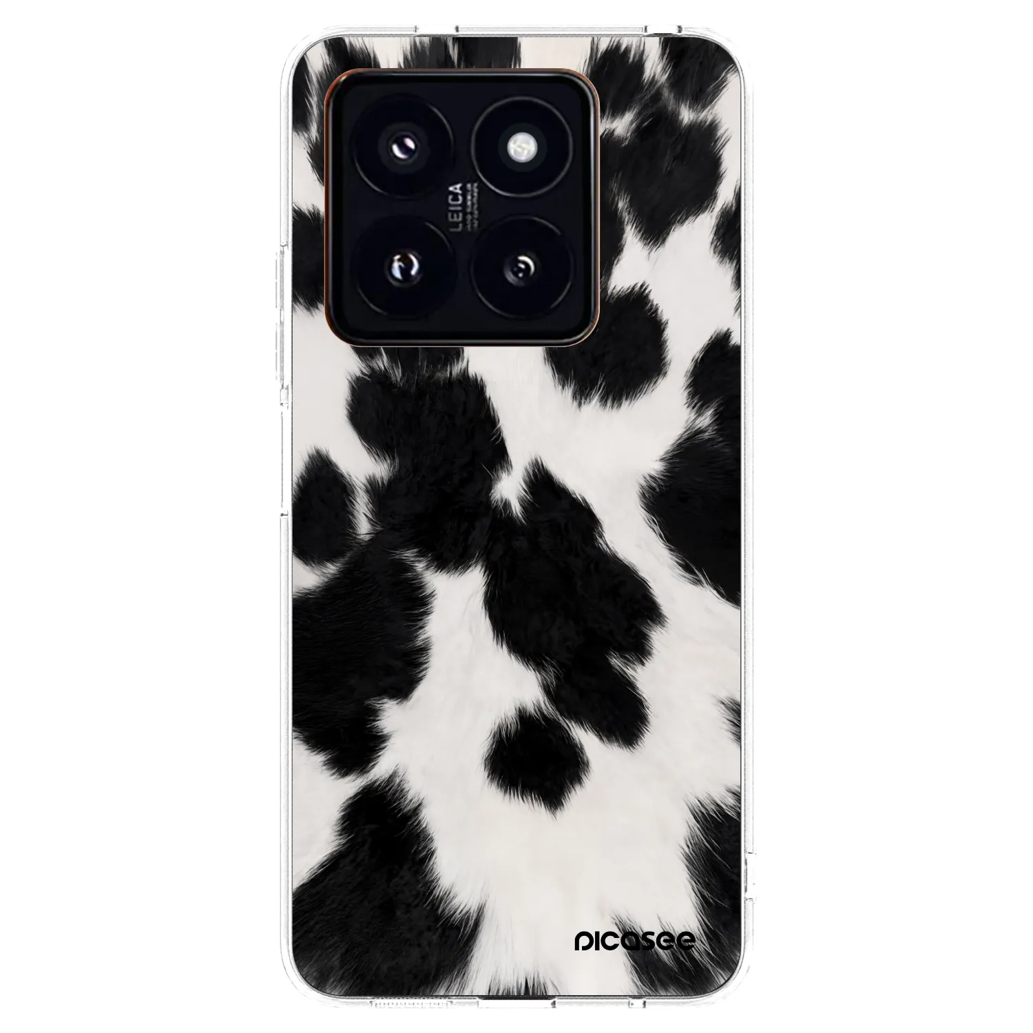Picasee silikonski prozorni ovitek za Xiaomi 14 Pro - Black Moo