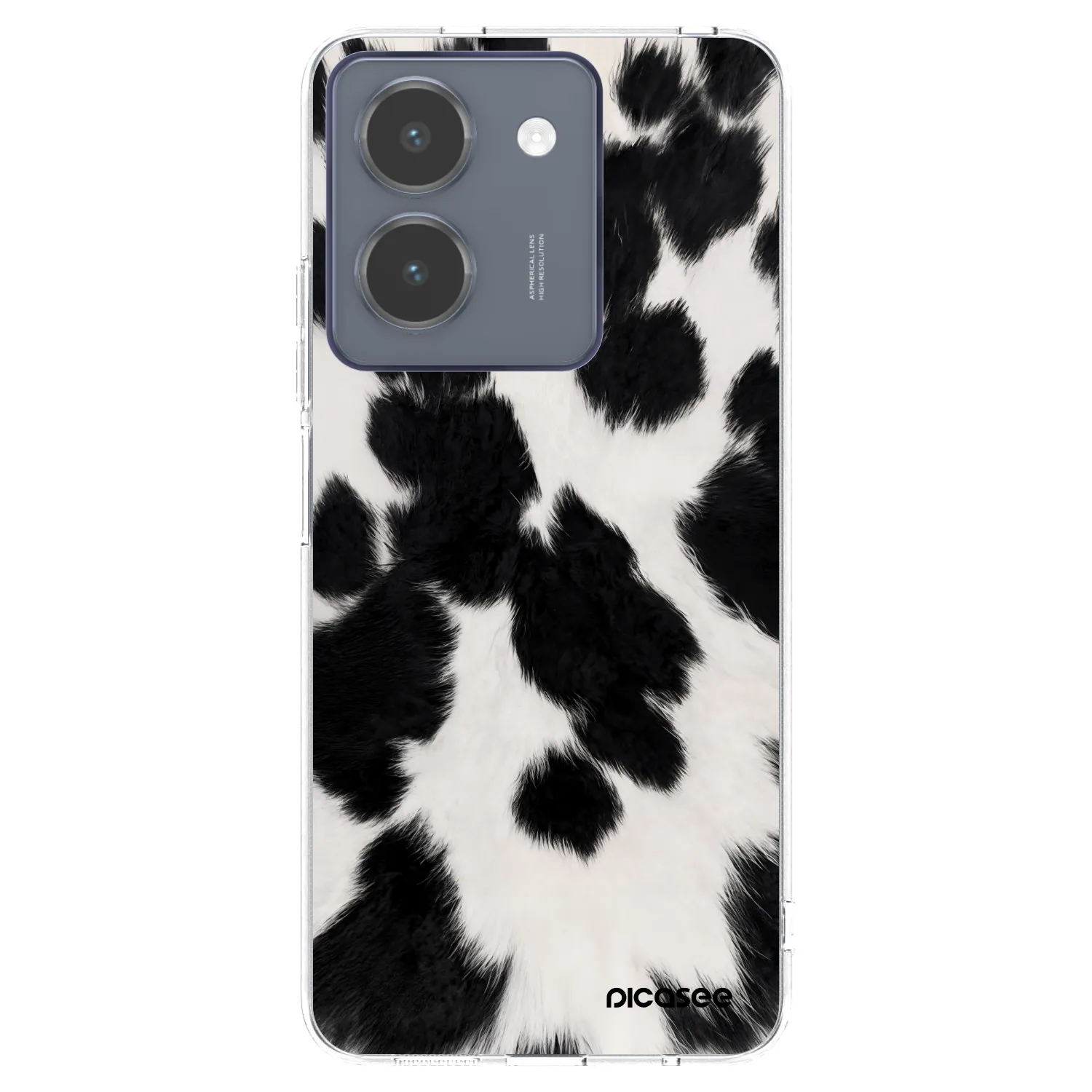 Picasee silikonski prozorni ovitek za Vivo Y36 4G - Black Moo