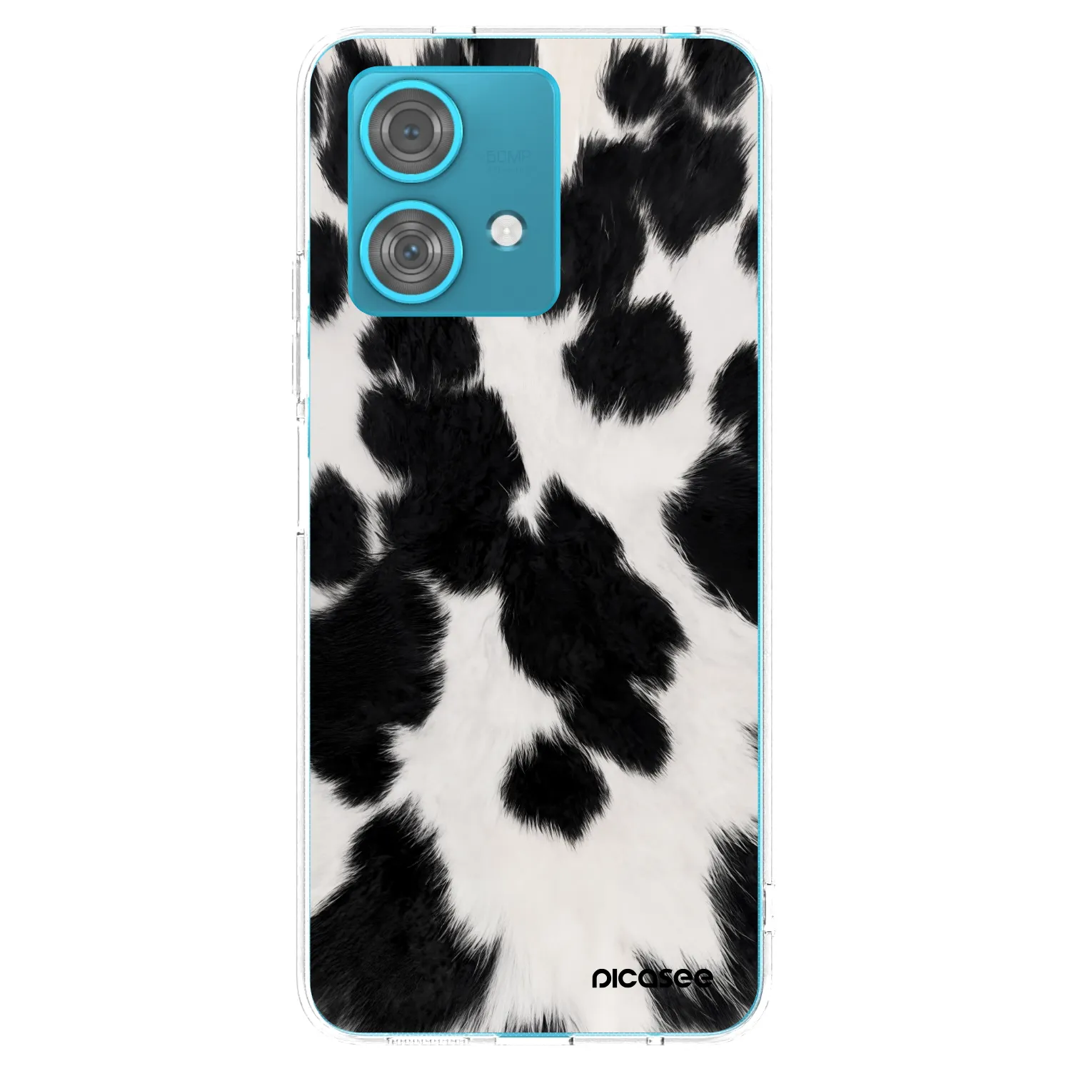 Picasee silikonski prozorni ovitek za Motorola Edge 40 Neo - Black Moo