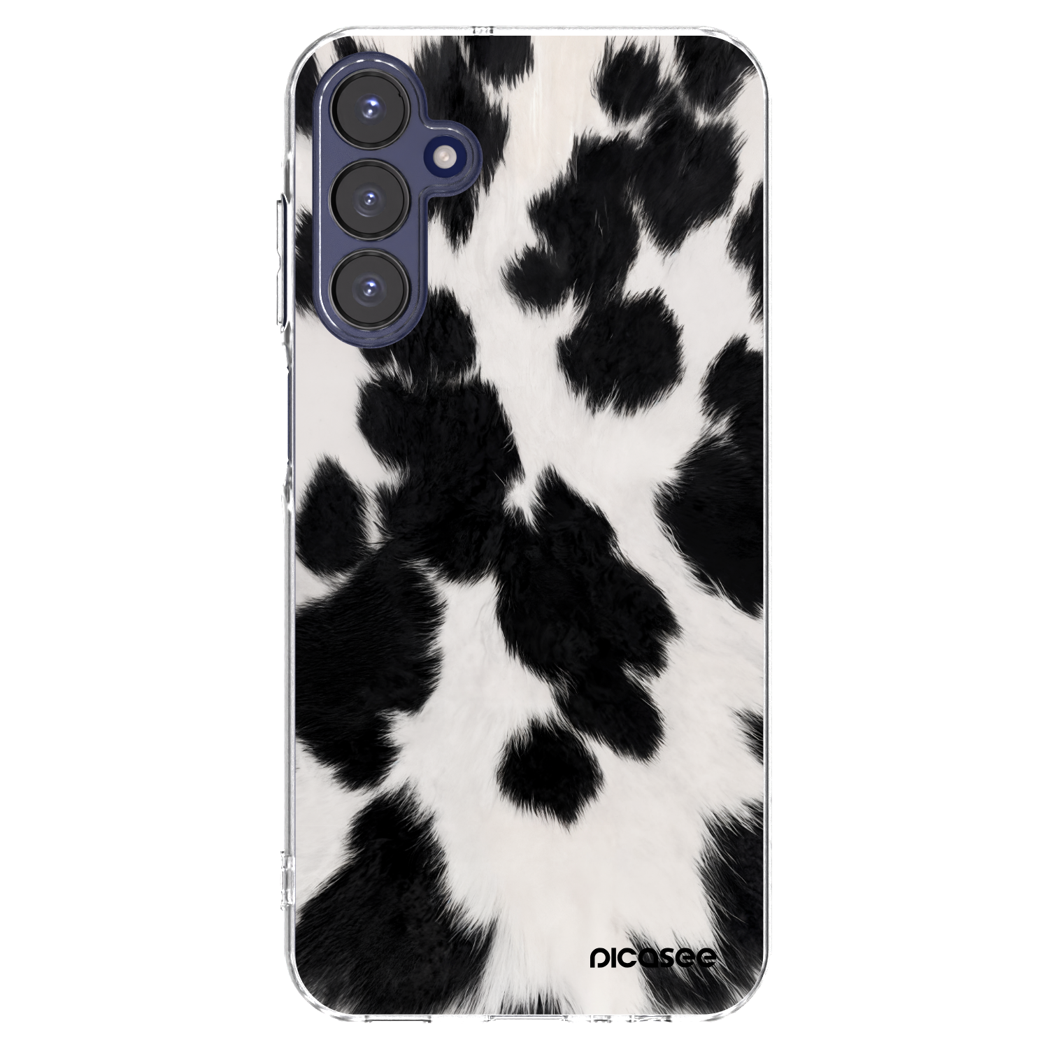 Picasee silikonski prozorni ovitek za Samsung Galaxy A15 A155F 4G - Black Moo