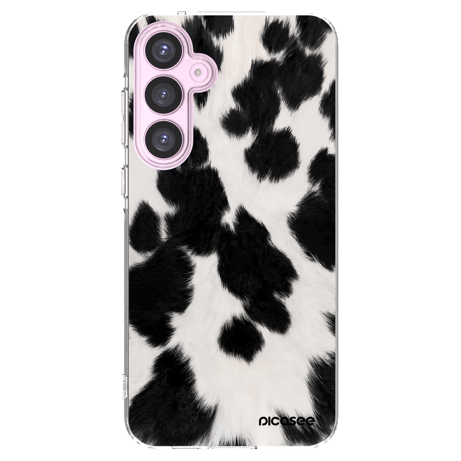 Picasee silikonski prozorni ovitek za Samsung Galaxy A55 5G A556B - Black Moo