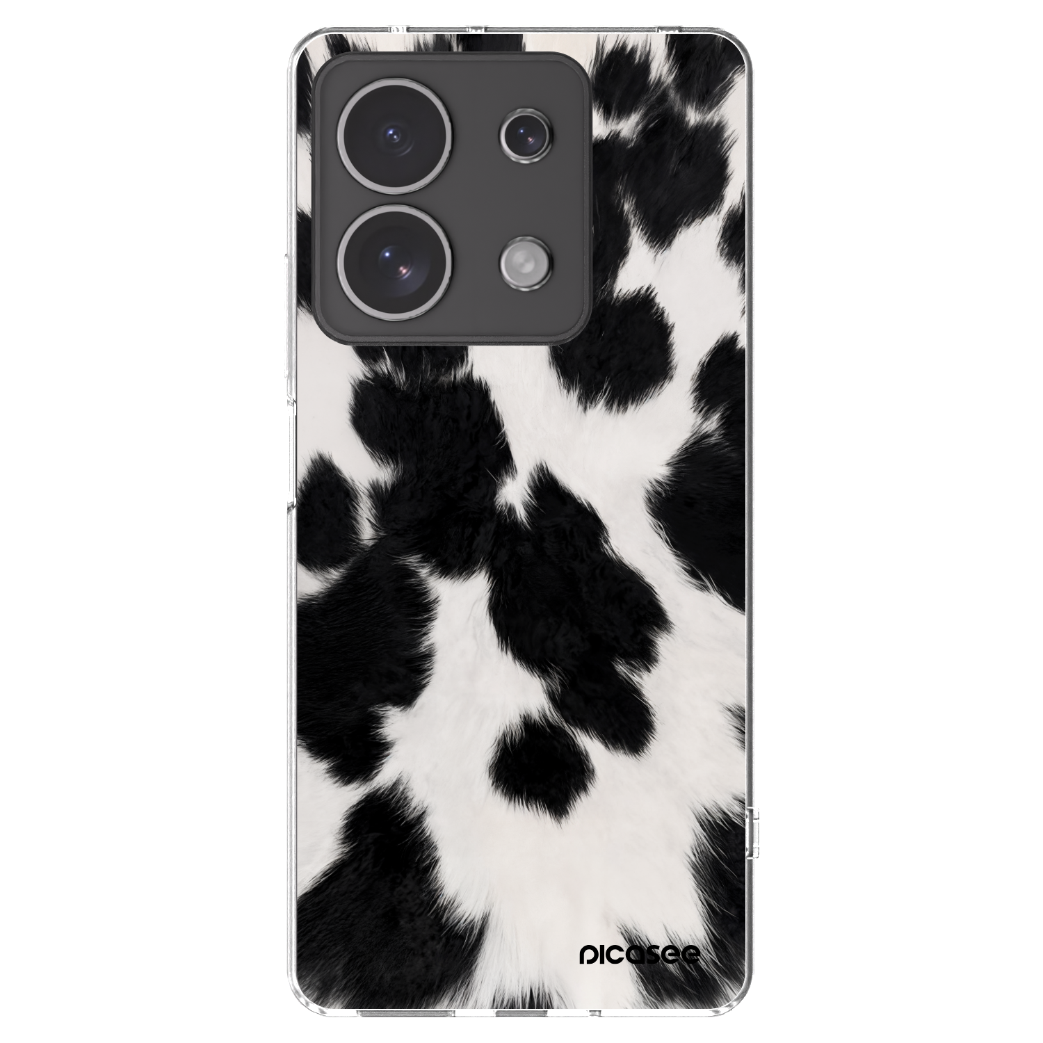 Picasee silikonski prozorni ovitek za Xiaomi Redmi Note 13 4G - Black Moo