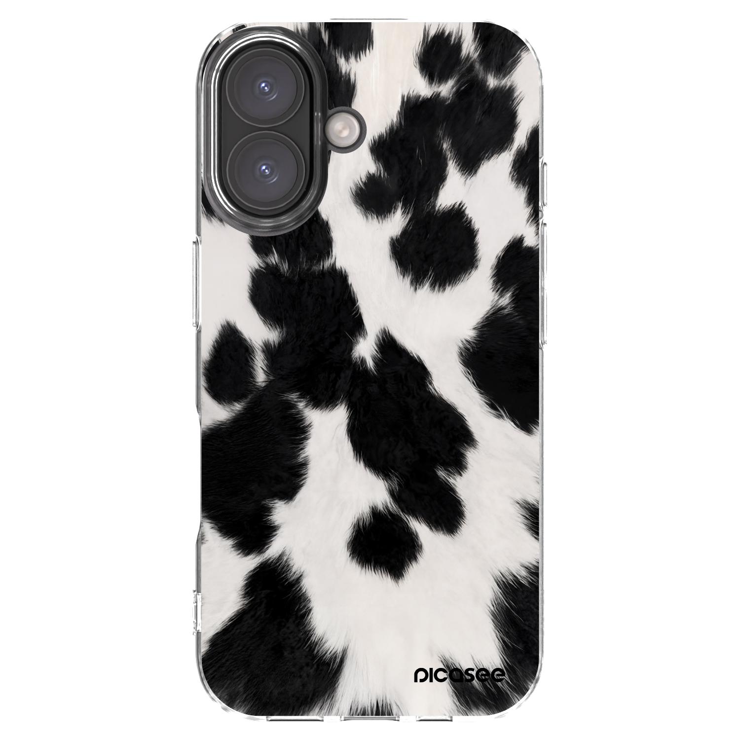 Picasee silikonski prozorni ovitek za Apple iPhone 16 - Black Moo