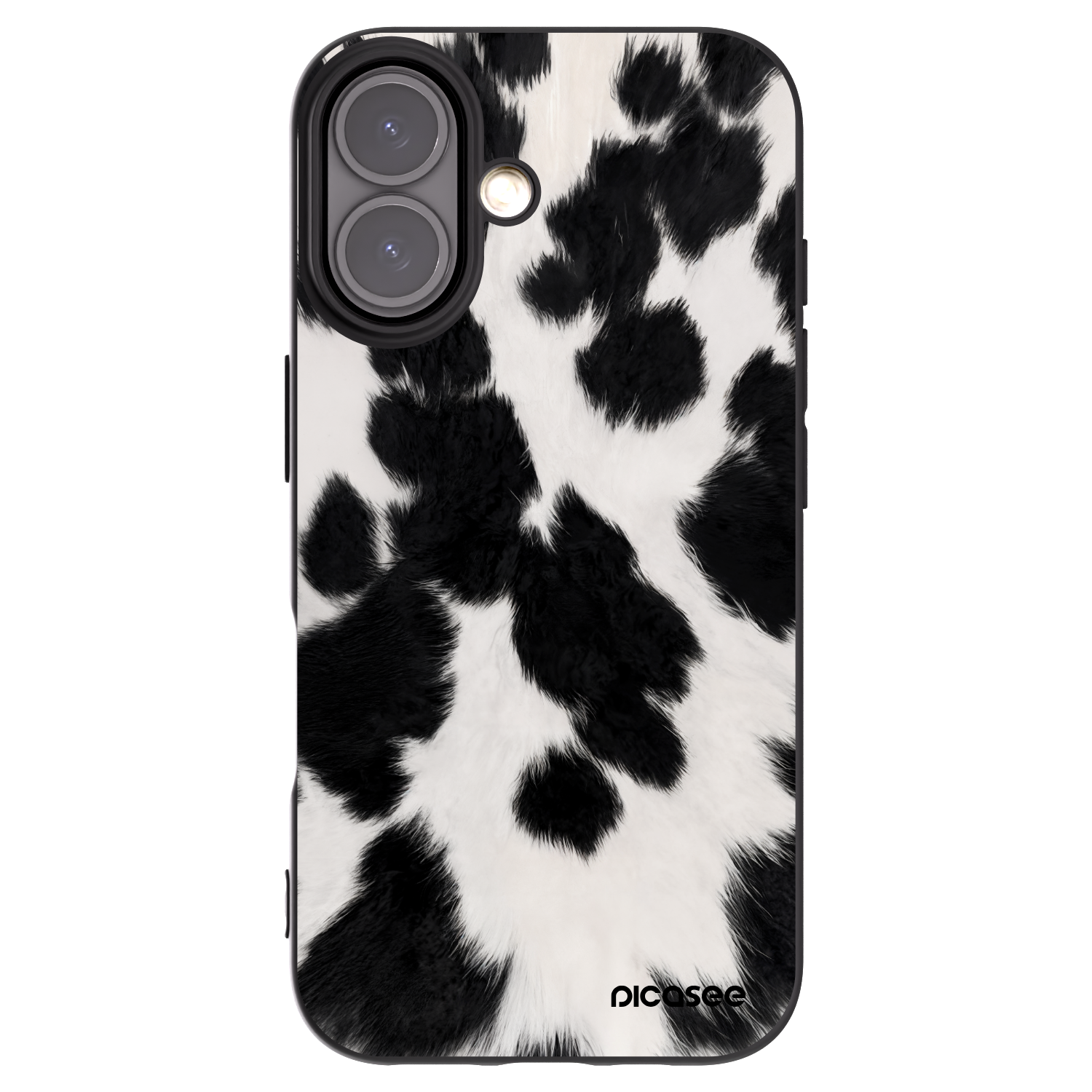 Picasee silikonski črni ovitek za Apple iPhone 16 - Black Moo