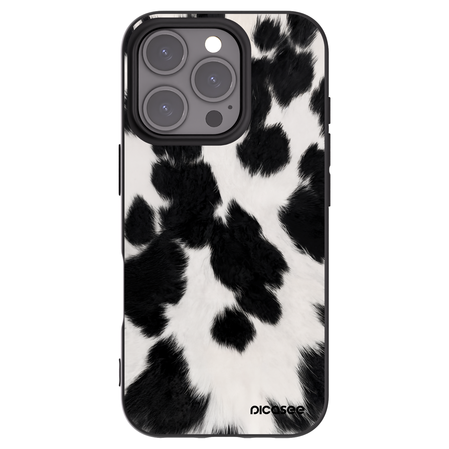 Picasee silikonski črni ovitek za Apple iPhone 16 Pro - Black Moo