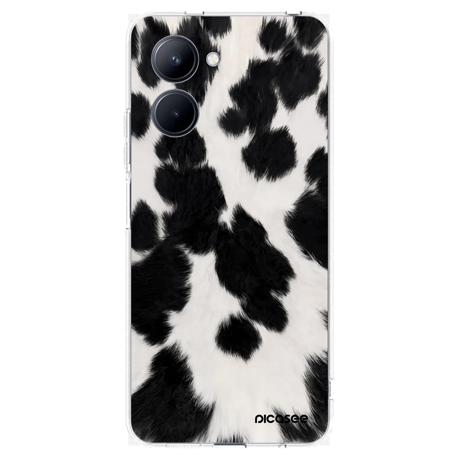 Picasee silikonski prozorni ovitek za Realme C33 (2023) - Black Moo