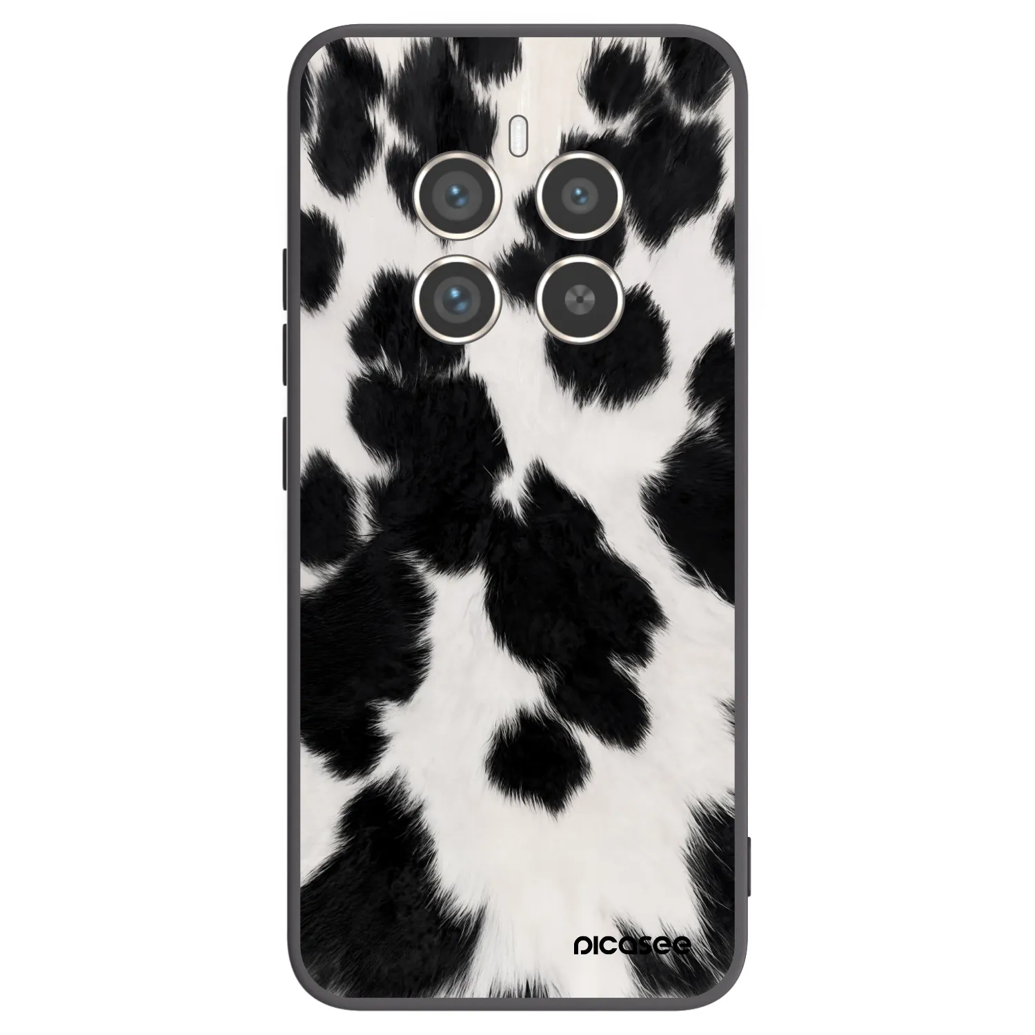 Picasee silikonski črni ovitek za Realme 12 Pro 5G - Black Moo