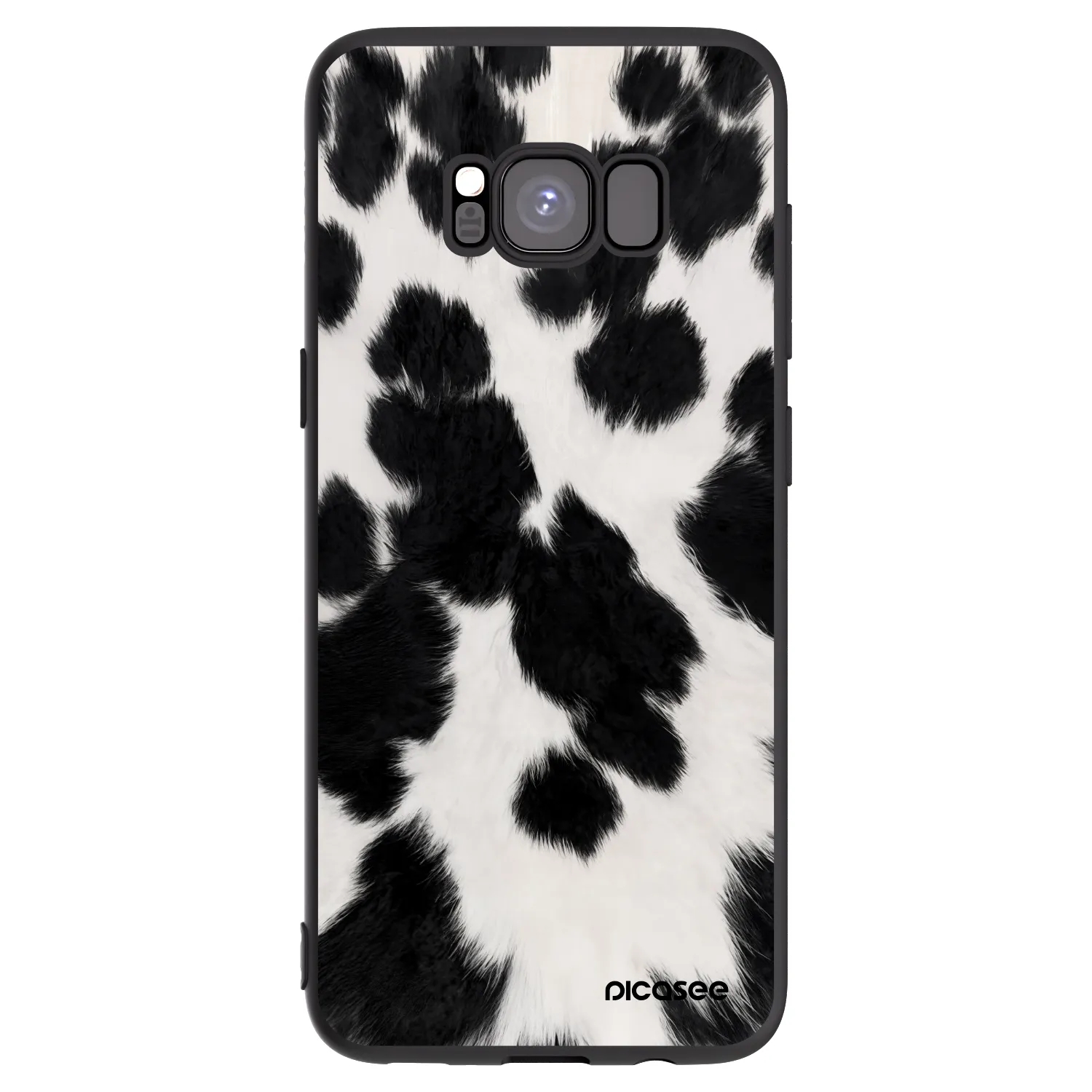 Picasee silikonski črni ovitek za Samsung Galaxy S8 G950F - Black Moo