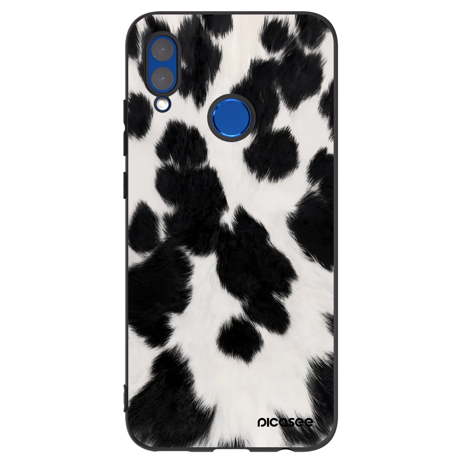 Picasee silikonski črni ovitek za Honor 10 Lite - Black Moo