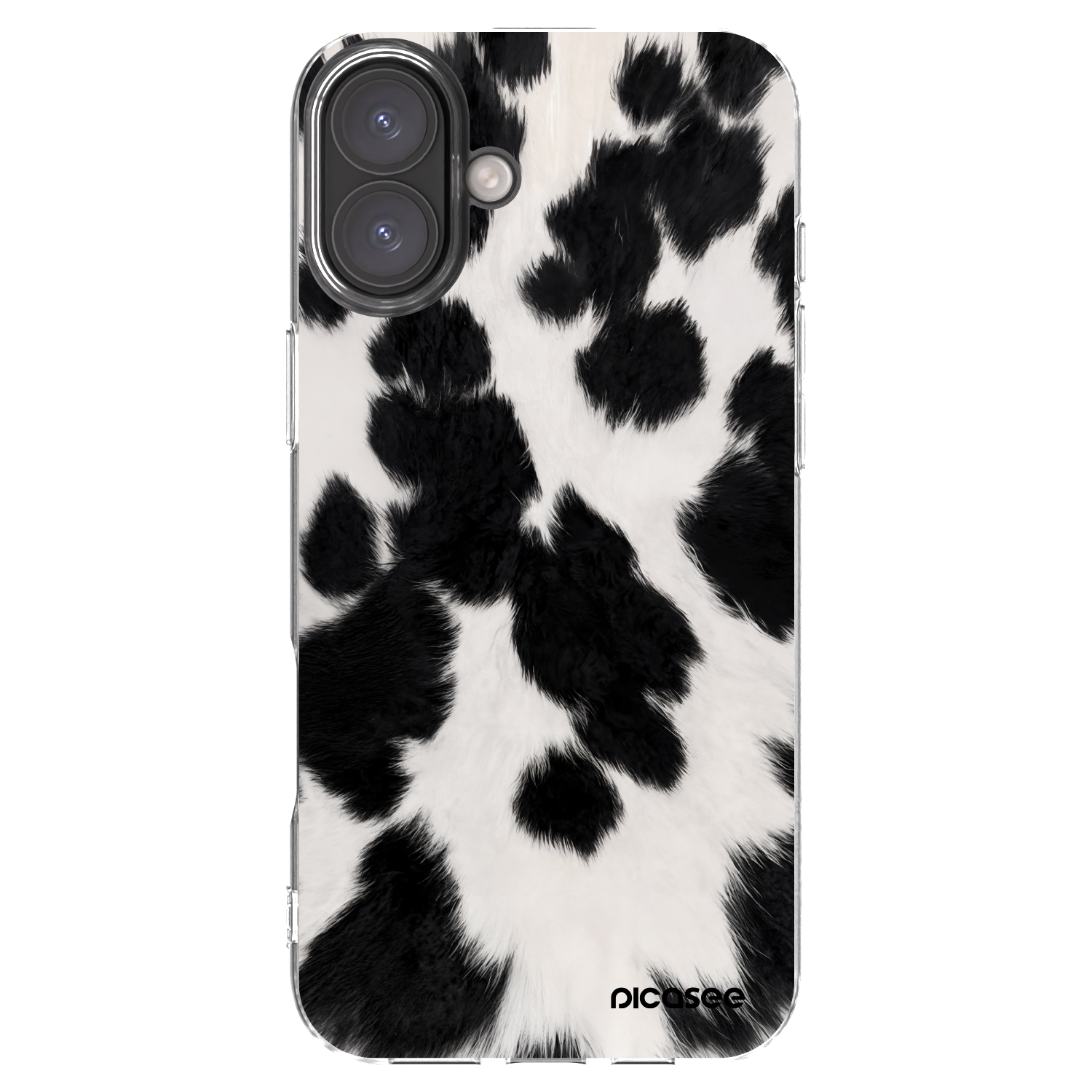 Picasee silikonski prozorni ovitek za Apple iPhone 16 Plus - Black Moo