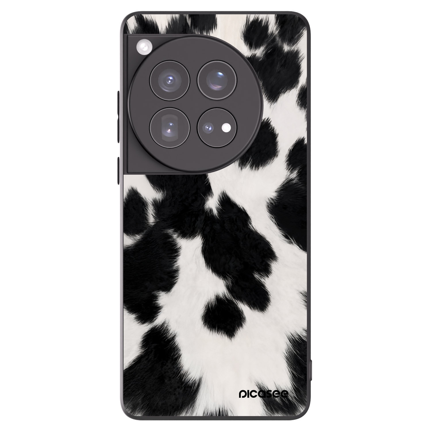 Picasee silikonski črni ovitek za OnePlus 12 5G - Black Moo