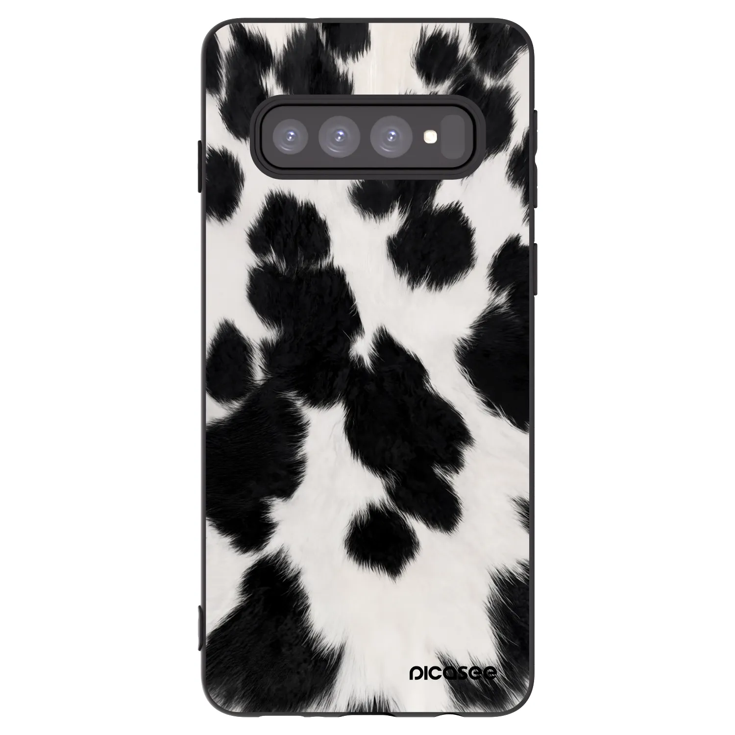 Picasee silikonski črni ovitek za Samsung Galaxy S10 G973 - Black Moo