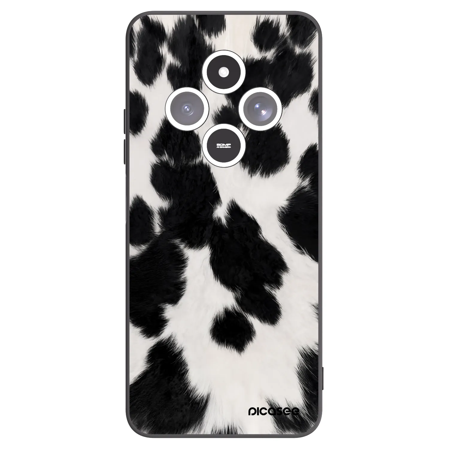 Picasee silikonski črni ovitek za Xiaomi Redmi 14C - Black Moo