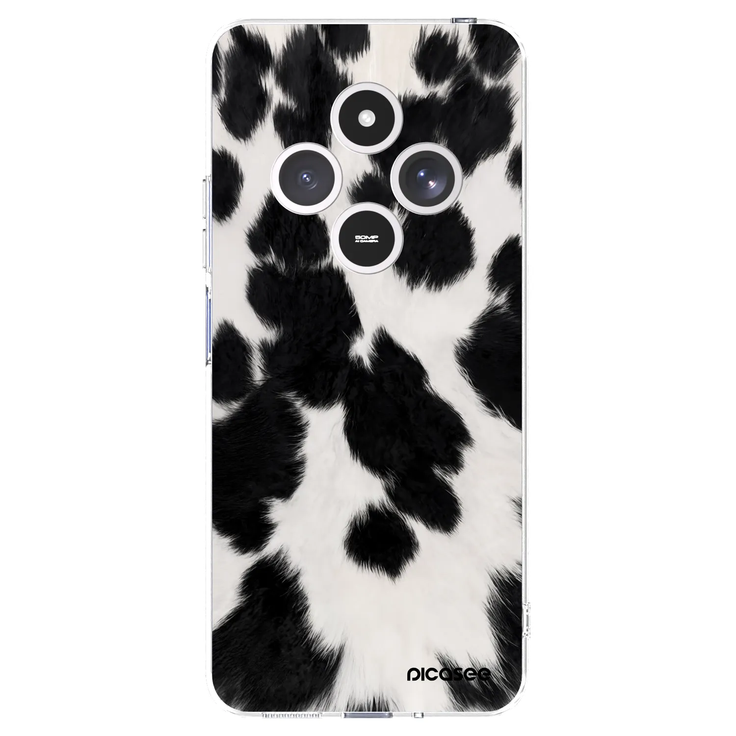 Picasee silikonski prozorni ovitek za Xiaomi Redmi 14C - Black Moo