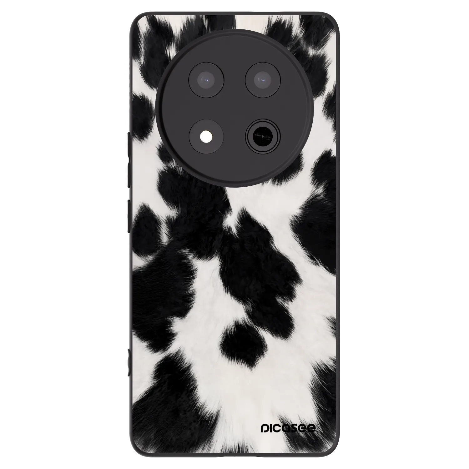 Picasee silikonski črni ovitek za Honor Magic7 Lite 5G - Black Moo