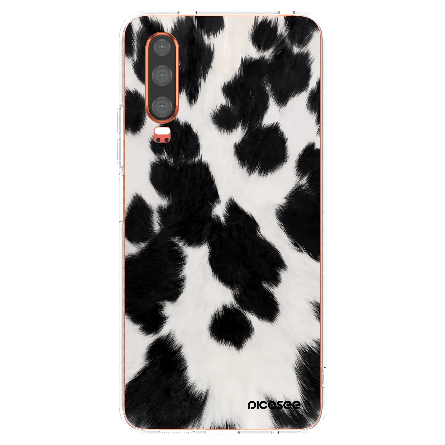 Picasee silikonski prozorni ovitek za Huawei P30 - Black Moo