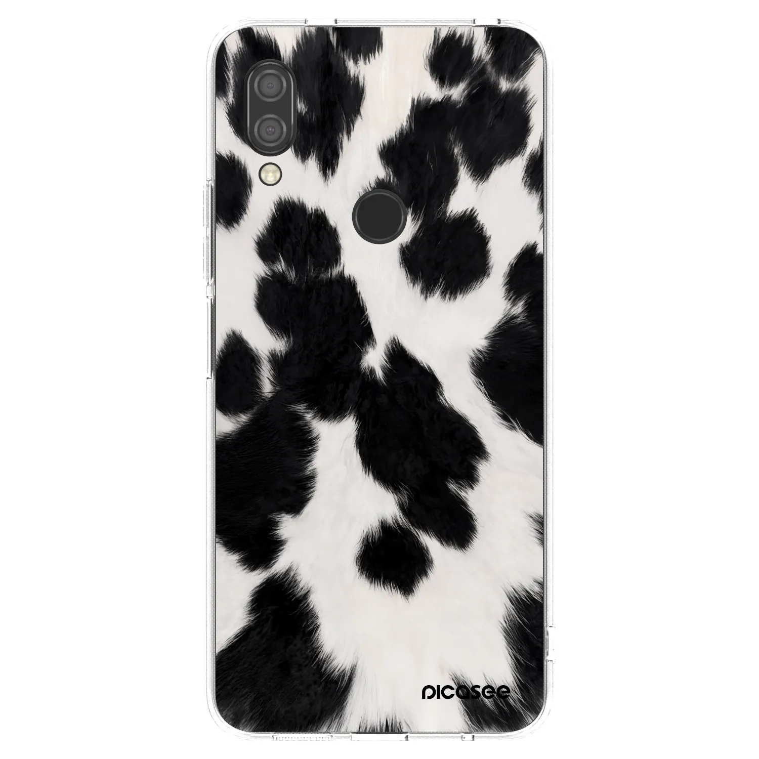 Picasee silikonski prozorni ovitek za Xiaomi Redmi 7 - Black Moo