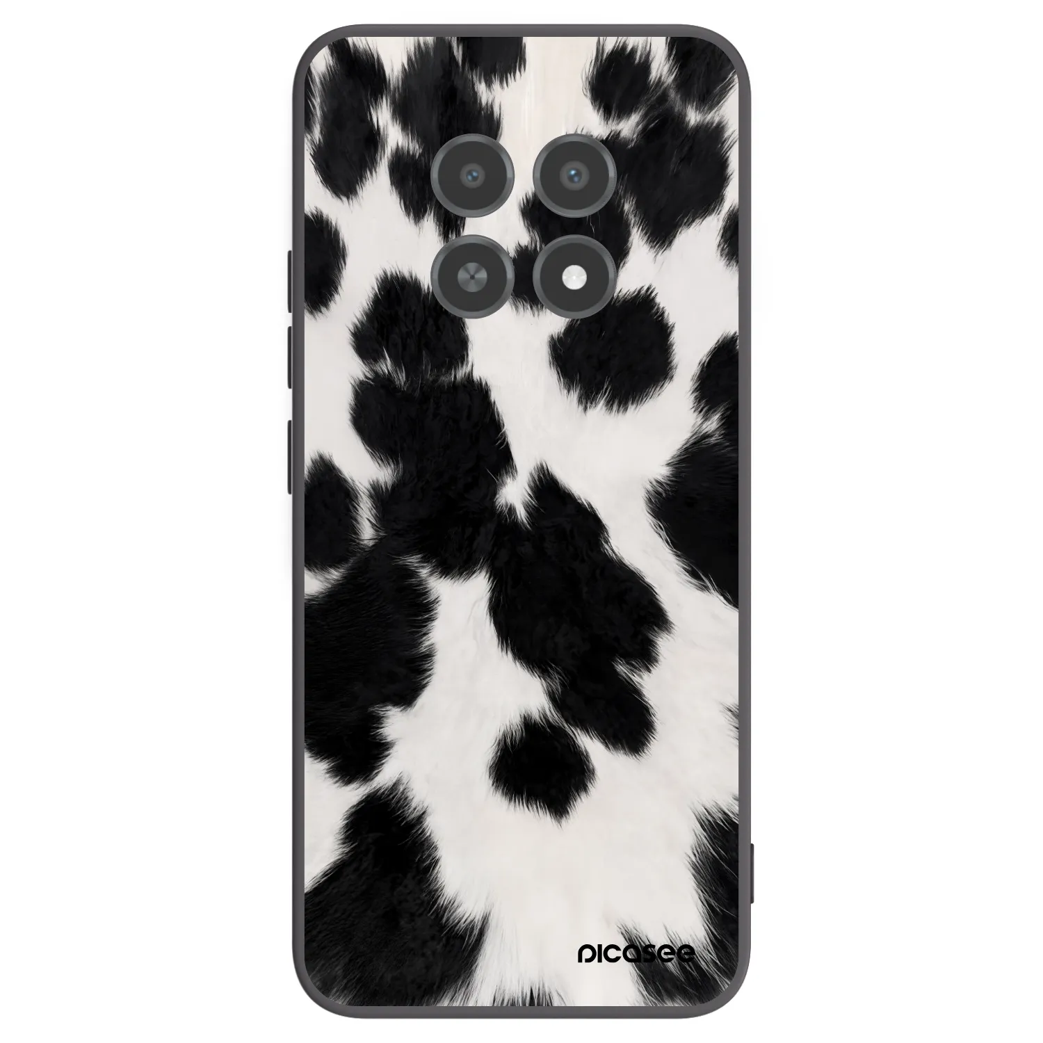 Picasee silikonski črni ovitek za Realme 12X - Black Moo